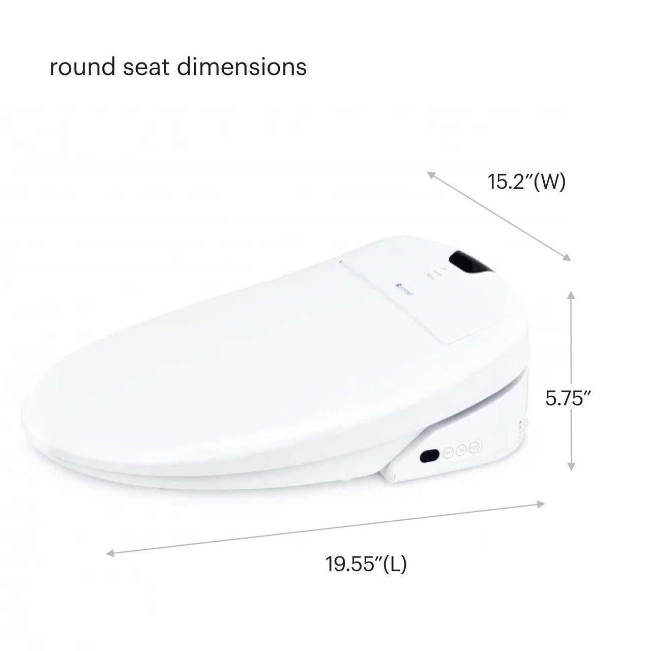 Brondell Swash 1400 Luxury Bidet Toilet Seat with Remote Control