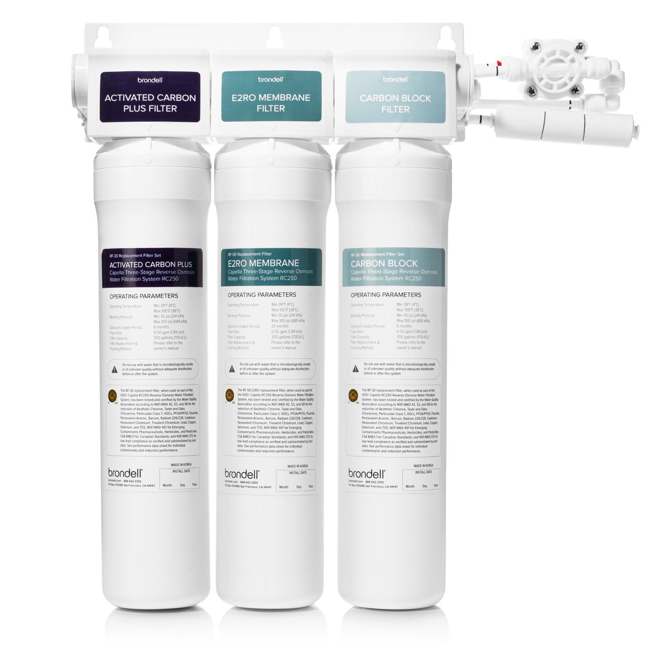 Capella Reverse Osmosis Water Filtration System, WQA Gold Seal Certified w- Eco-friendly 1:1 Wastewater Ratio