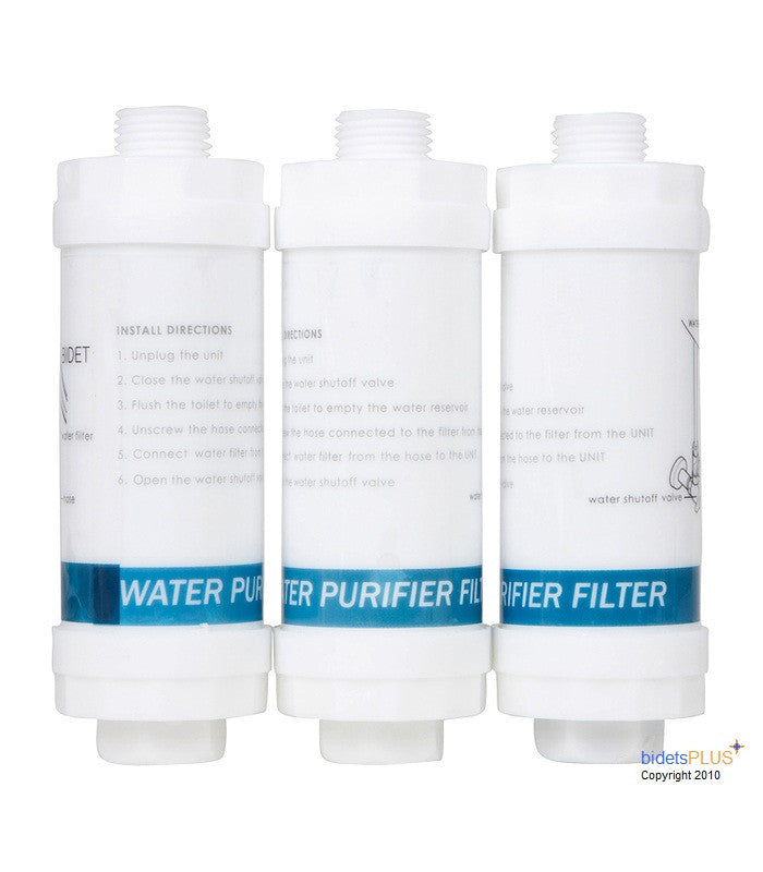 Bidet Carbon Water Filters 3 Pack , Bidet Seat Carbon Water Filters 3 Pack , Bidet Toilet Seat Carbon Water Filters 3 Pack